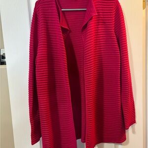 Talbots size medium Elegant Pink Ribbed Women's Sweater